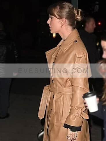 Taylor Swift Tan Belted Coat