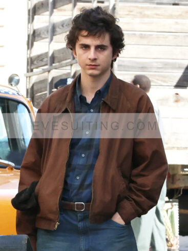 Timothée Chalamet A Complete Unknown Brown Cotton Jacket