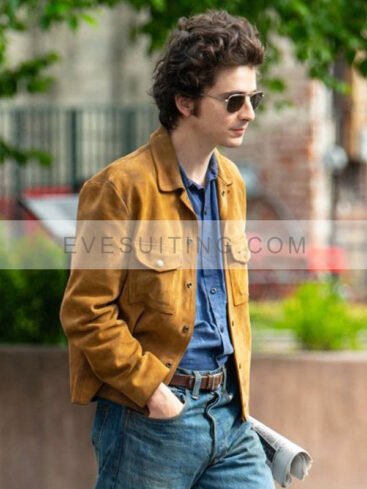 Timothée Chalamet Suede Jacket