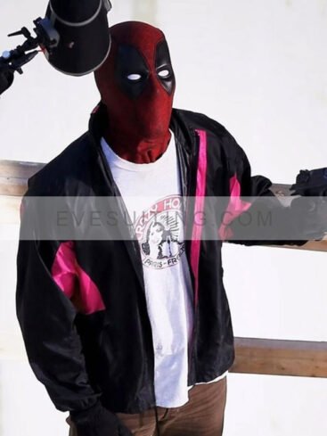 Wade Wilson Movie Deadpool 2 Ryan Reynolds Black Parachute Jacket