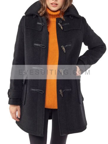 Women's Charcoal Duffle Coat