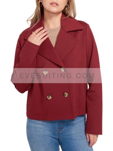 Women's Cropped Wool Peacoat