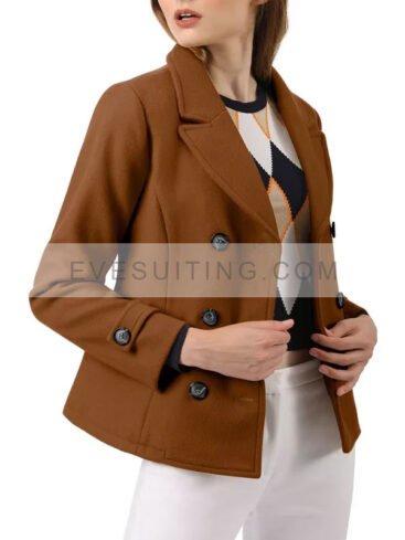 Women's Dark Brown Peacoat