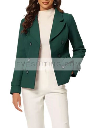 Women's Dark Green Color Coat