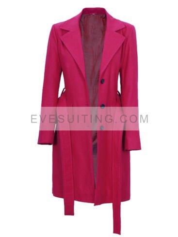 Women's Pink Wool Wrap Coat Sale