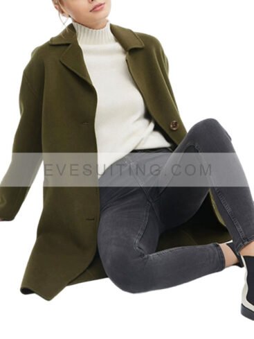 Women's Single Breasted Wool Coat