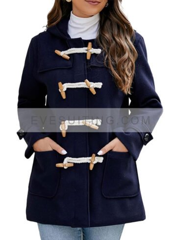 Women's Wool Hooded Toggle Duffle Coat