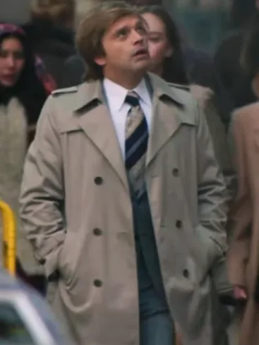 Donald Trump Movie The Apprentice 2024 Sebastian Stan Beige Cotton Coat