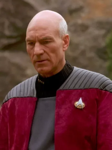 Patrick Stewart Star Trek: The Next Generation Captain Picard Red Jacket