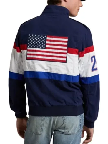 2024 Paris Olympics Team USA Flagbearer Blue Jacket