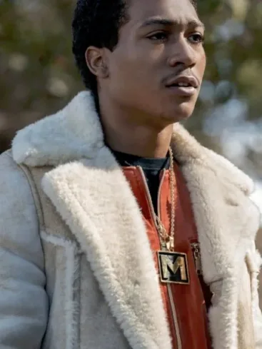 BMF Meech Black Mafia Family Shearling Coat