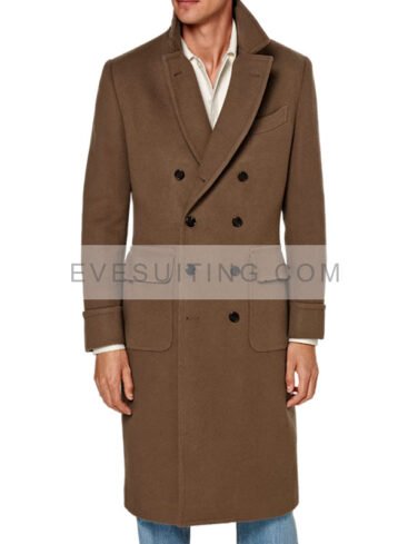 Brown Wool Polo Coat