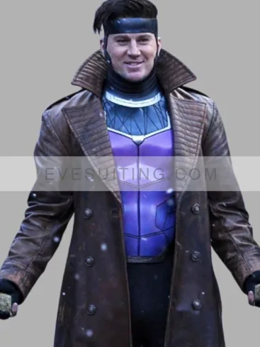 Channing Tatum Deadpool & Wolverine 2024 Brown Coat