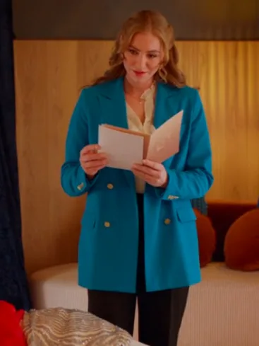 Jessica Sipos Love On The Danube Royal Getaway Blue Blazer