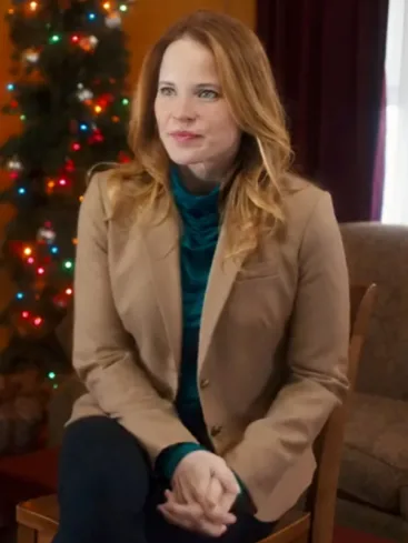 Joy Keogh Movie A Very Vermont Christmas 2024 Katie Leclerc Brown Blazer