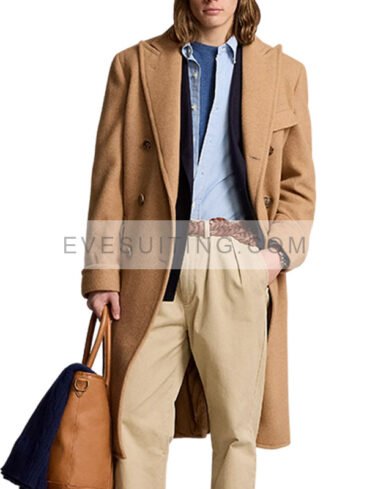 Men's Camel Classic Polo Coat