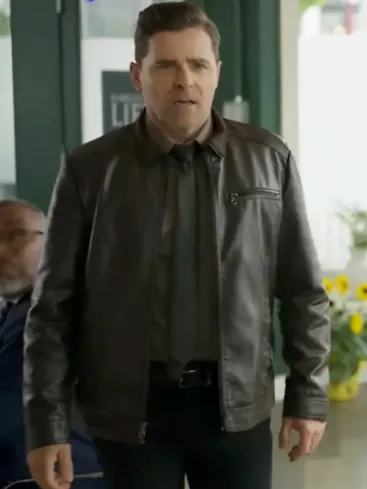 Michael Hogan Nelly Knows Mysteries A Fatal Engagement Leather Jacket