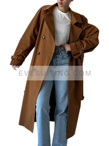 Oversized Brown Trench Coat