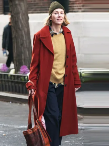 The Friend 2024 Naomi Watts Red Trench Coat