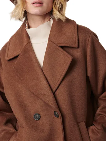 Women's Brown Car Coat