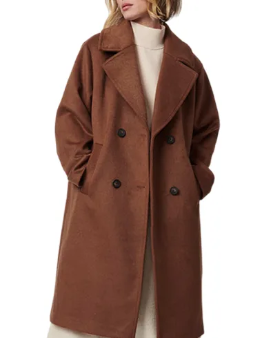 Women's Brown Wool Coat