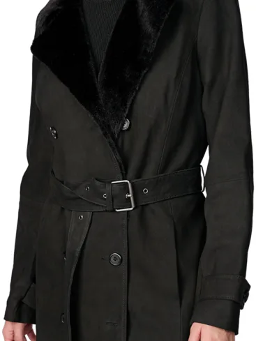 Women's Shearling Leather Coat