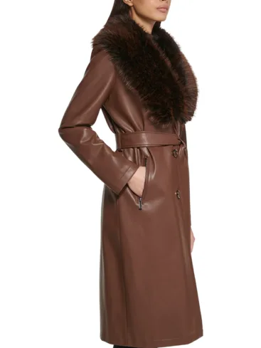 Women's Shearling Trench Coat