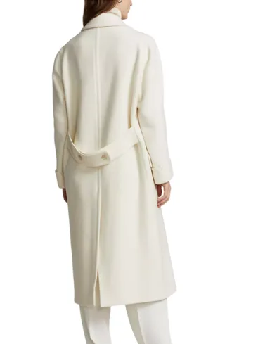 Women's White Polo Coat