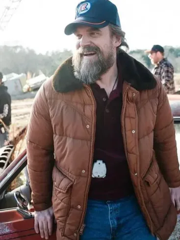 David Harbour Brown Jacket