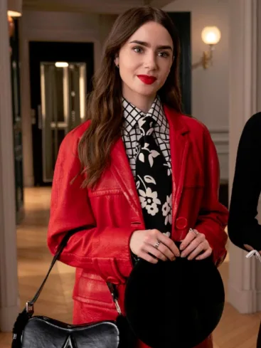 Emily Cooper Emily In Paris S04 Red Coat