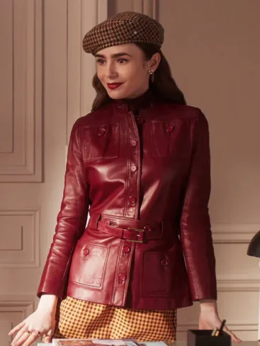 Emily In Paris Season 4 Lily Collins Red Jacket