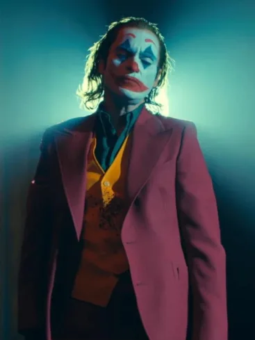 Joaquin Phoenix Joker Folie à Deux 2024 Maroon Suit