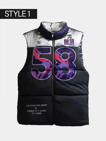 Kristin Juszczyk Super Bowl LVIII Puffer Vest