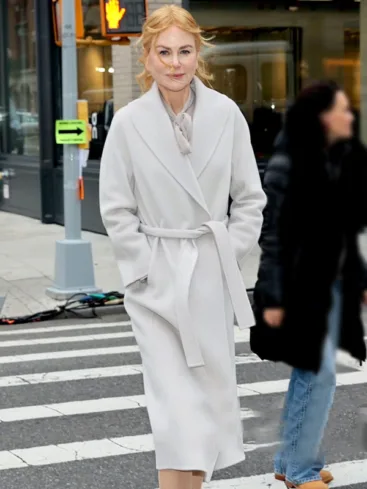 Nicole Kidman Babygirl 2024 White Trench Coat