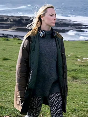 Saoirse Ronan The Outrun 2024 Brown Jacket