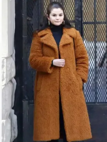 Selena Gomez Fur Coat