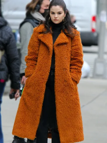 Selena Gomez Only Murders In The Building Fur Coat