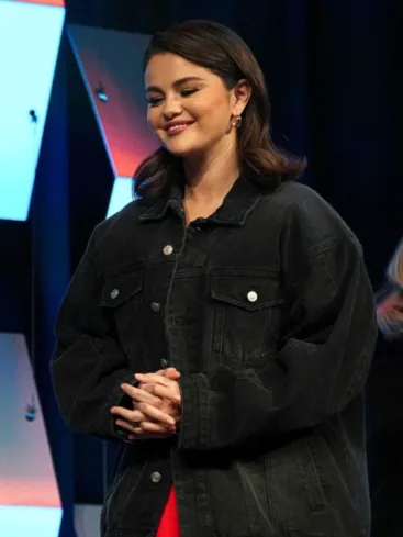 Selena Gomez SXSW Festival 2024 Black Denim Jacket