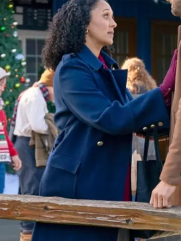 Tamera Mowry-Housley Scouting For Christmas 2024 Blue Coat