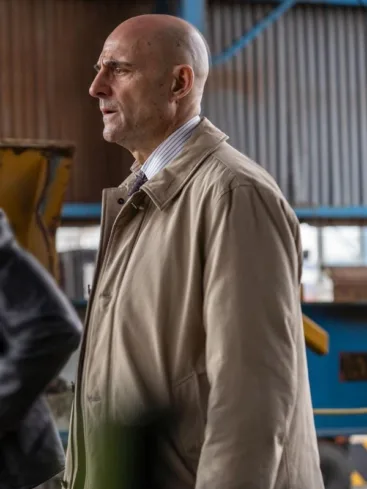 The Silent Hour 2024 Mark Strong Cotton Coat