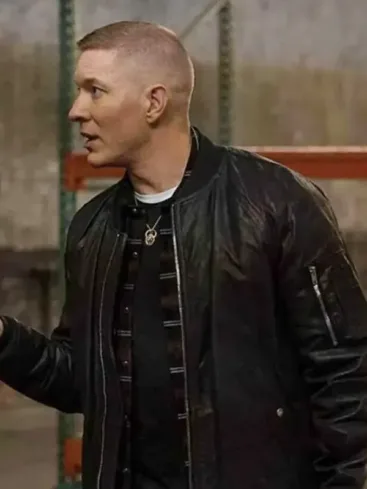 Joseph Sikora Power Book IV Force Tommy Egan Black Leather Bomber Jacket