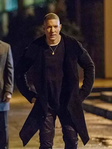 Joseph Sikora Power Book IV Force Tommy Egan Black Wool Trench Coat