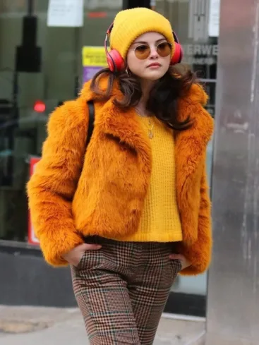 Mabel Mora Orange Fur Jacket