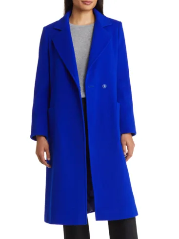 Royal Blue Wrap Coat