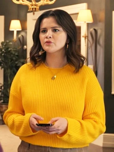 Selena Gomez Yellow Sweater