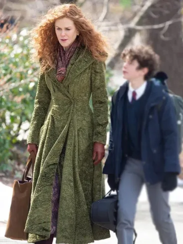 The Undoing Nicole Kidman Green Long Coat