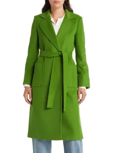 Women's Clover Green Wrap Coat