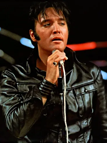 Elvis Presley Black Leather Jacket