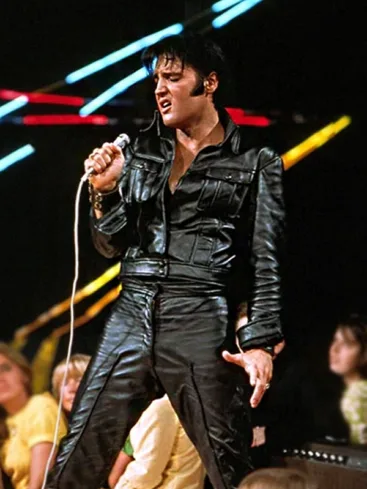 Elvis Presley Elvis 2022 Black Leather Jacket