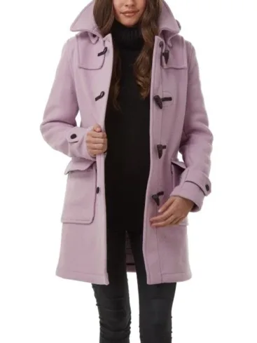 Women's Lavender Wool Duffle Coat